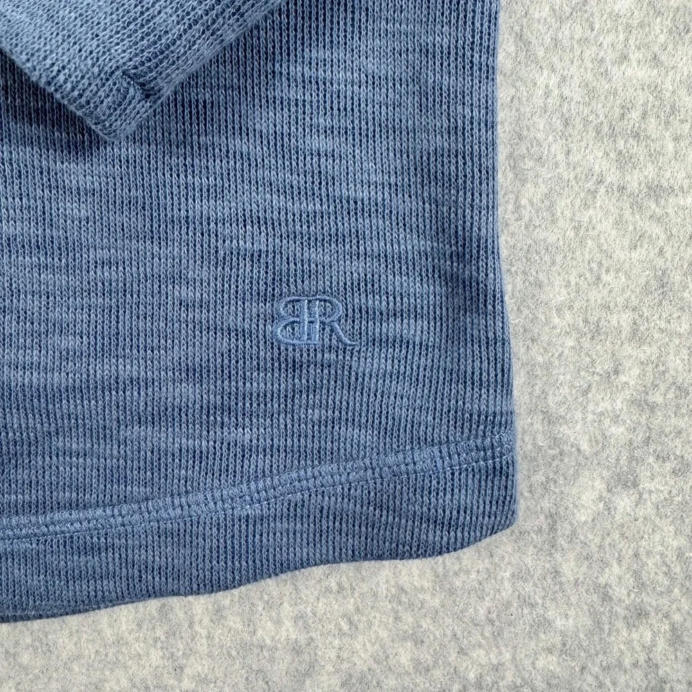 Banana Republic Sweater Mens Small Blue Double Knit Crew Pullover Preppy NEW $60